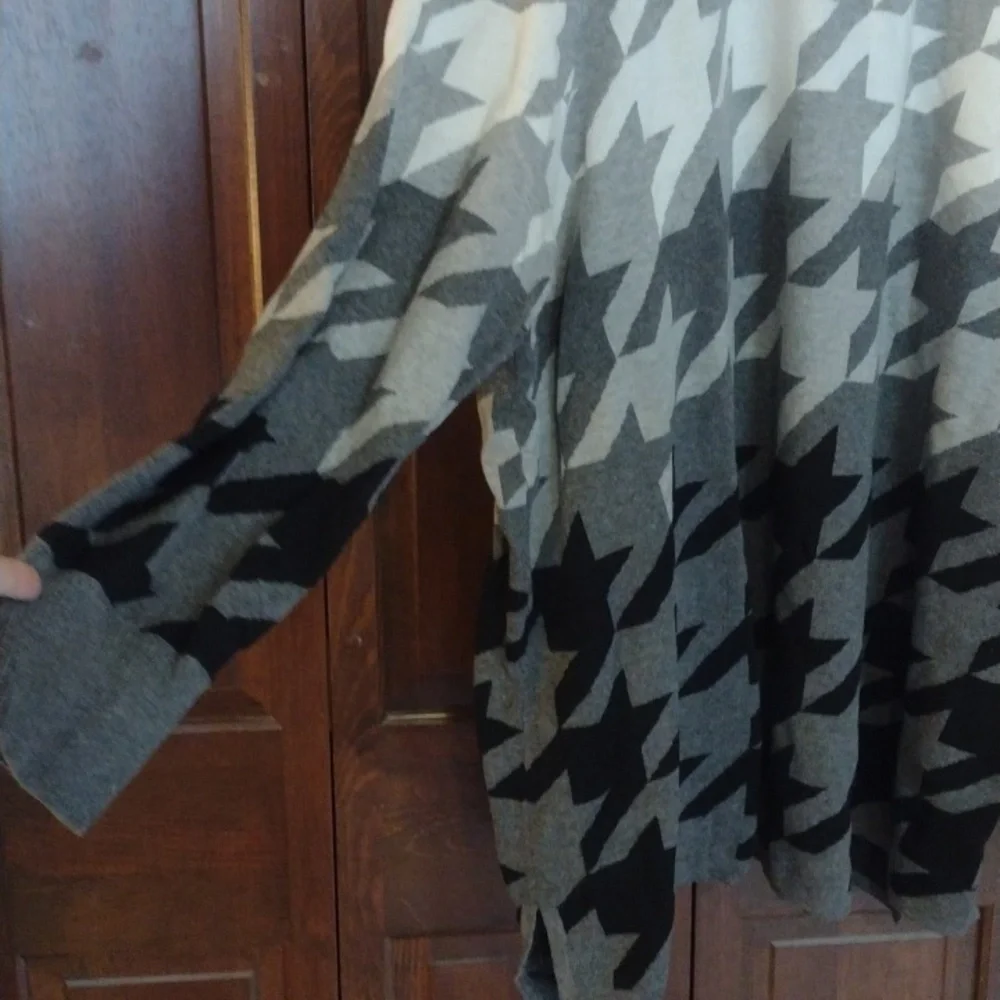 5X Isaac Mizrahi sweater houndstooth - Picture 2 of 7